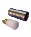 DCI #120P -4-Hole Connector and Nut - Plastic Connector only