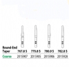 Two Striper Diamonds - Short Cut - Round-End Taper 767.8C S (5)