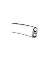 DCI #221R - Black 2-Hole Syringe, (100 Ft. Roll)