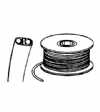 DCI #231R - Black Asepsis Style 2-Hole Syringe, (100 Ft. Roll)