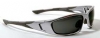 Glasses - Gun Metal Frame - Black Tips - Smoke Lens