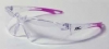 Glasses - Clear Frame w/ Pink Tips - Clear Lens