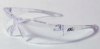Glasses - Clear Frame w/ White Tips - Clear Lens