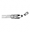 Dci #401T - Black Straight 4-Hole Handpiece Tubing, 7 Ft. W/Connector