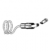 Dci #431Ct - Black Coiled Asepsis Style 4-Hole Handpiece Tubing W/ Connector