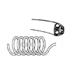 Dci #431C - Black Coiled Asepsis Style 4-Hole Handpiece Tubing