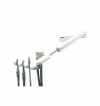 DCI #5446 - Assistant's Telescoping Arm, Prem 4 Position (Syr, 2 HVE, SE) - White