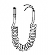 Dci #8809 - Coiled Gray Iso Fiber Optic Handpiece Tubing