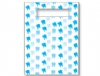 Scatter Bag - Blue Teeth Clear 7x10 (100)