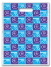 Scatter Bag - Blue Brush&Swirls Clear 7x10 (100)