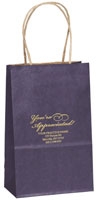 Bags - Paper Matte Foil 1-Color 5.25x3.25x8. (100)