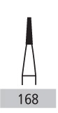Carbide Burs - # 168 Tapered Fissure Plain Cut
