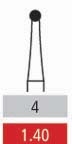 Surgical Burs - 4 Round - 10 Pack