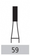 Carbide Burs - # 59 Plain Cut Flat Fissure