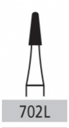 Carbide Burs - # 702L Cross Cut Tapered Fissure Long