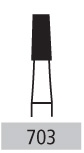 Surgical Burs - 703 Cross Cut Tapered Fissure FG - 10/Pk