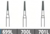 Carbide Burs - # 699 Cross Cut Tapered Fissure Long Head