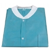 Disposable Lab Coats, Teal, 10/pk