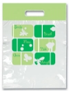 Bags - 2 Color Green Sayings Large 9x13 (100)