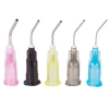 Prebent Flow Tips, 18G - Liner Tips, Pink pre-bent (100Pk.) Pre-bent Needle tips