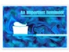 Recall Card -  Blue Reminder Postcard 4-Up (200)