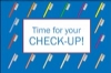 Recall Card - Time For Check-Up Laser 4-Up (200)