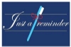 Recall Card - Remind Blue Brush Laser 4-Up (200)