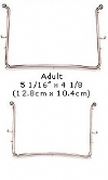 Rubber Dam Holder Contoured -  7 Tines with Hooks And Balls