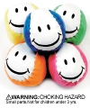 Toys - Ball Neon Smileface Kick Bags Assorted (24)