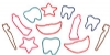Toys - Bands Dental Shapes Assorted (144)