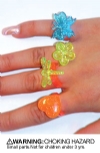 Rings - Childrens Glitter Spring Assorted (144)