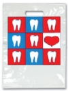 Bags - 2 Color Hearts & Teeth Small 7.5x9 (100)