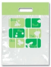 Bags - 2 Color Green Sayings Small 7.5x9 (100)