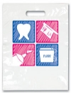 Bags - 2 Color Four Boxes Small 7.5x9 (100)