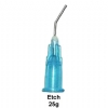 Dynarex Pre-Bent Flow Tips, 25G - Etch Tips, Blue (100Pk.)