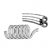 Dci #401C - Black Coiled 4-Hole Handpiece Tubing