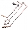 DCI #8186 - White Powder Coat Telescoping Arm With 4-Position White Delrin Holder