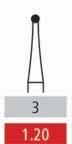 Surgical Burs - 3 Round - 10 Pack