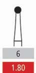 Surgical Burs - 6 Round - 10 Pack