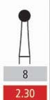 Surgical Burs - 8 Round - 10 Pack