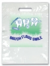 Bags - 2 Color Brush Floss Smile Large 9x13 (100)