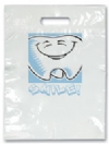 Bags - 2 Color Tooth Smile Small 7.5x9 (100)